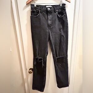 Abercrombie & Fitch High Rise Distressed 90s High Rise Jeans
